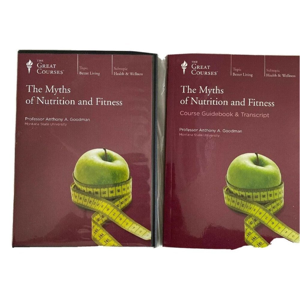 The Great Courses Myths of Nutrition and Fitness DVD 3-Disc Set Guidebook Health